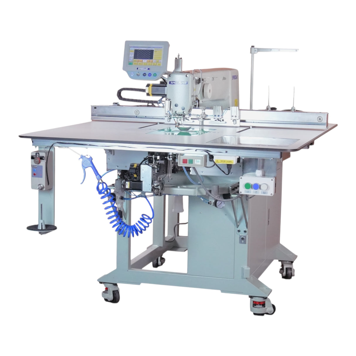 SPEEDWAY® SW 800-8045XH-AB Extra-Heavy CNC Template Sewing Machine Large-Area 800×450 mm (31.5"×17.7") Area • Automatic Bobbin Changer • Dry-Head Design • Complete Industrial Package