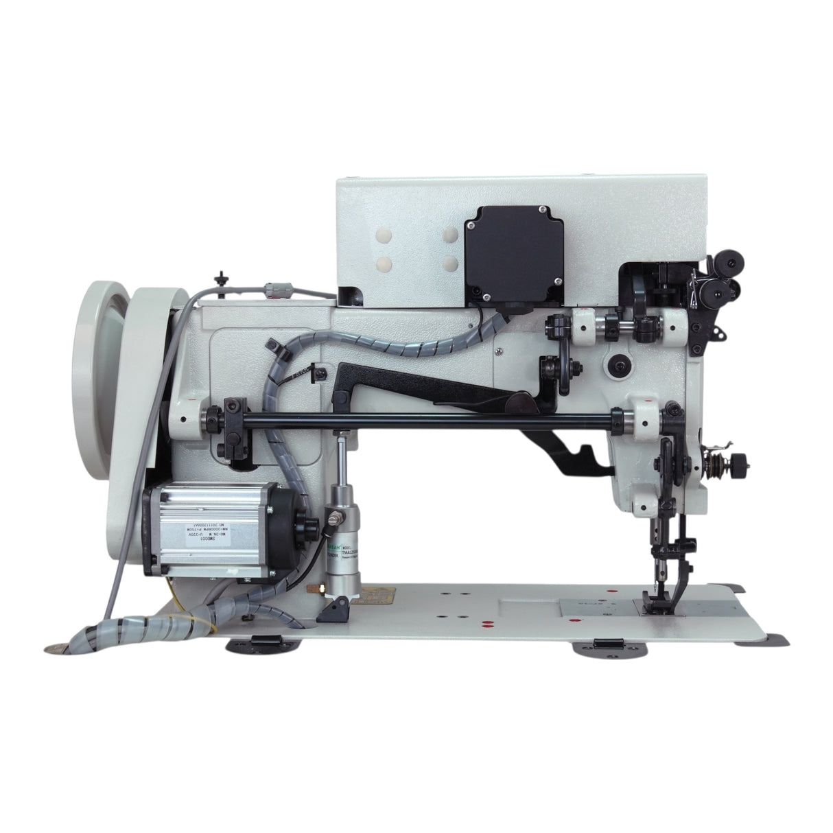 SPEEDWAY® DECO 204 Double Needle Extra Heavy Decorative Stitch Heavy Duty Unison Feed Walking Foot Sewing Machine Assembled with Table and Stand Included