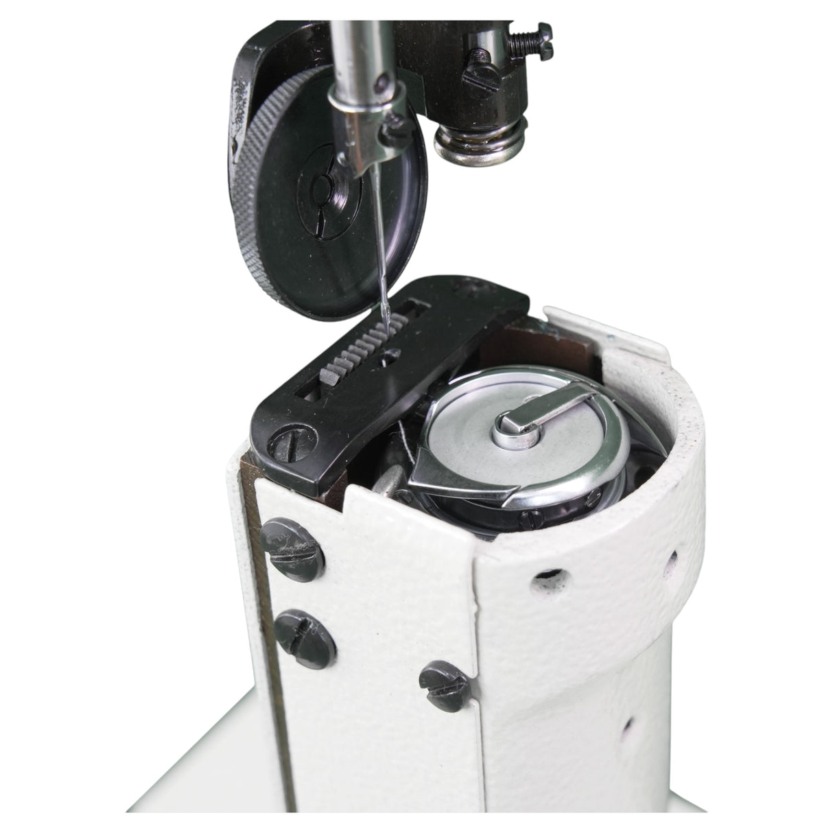 SPEEDWAY® SW-810D Direct Drive Post-Bed Lockstitch Machine – Complete Setup, Table & Stand Included - Image 7 of 8