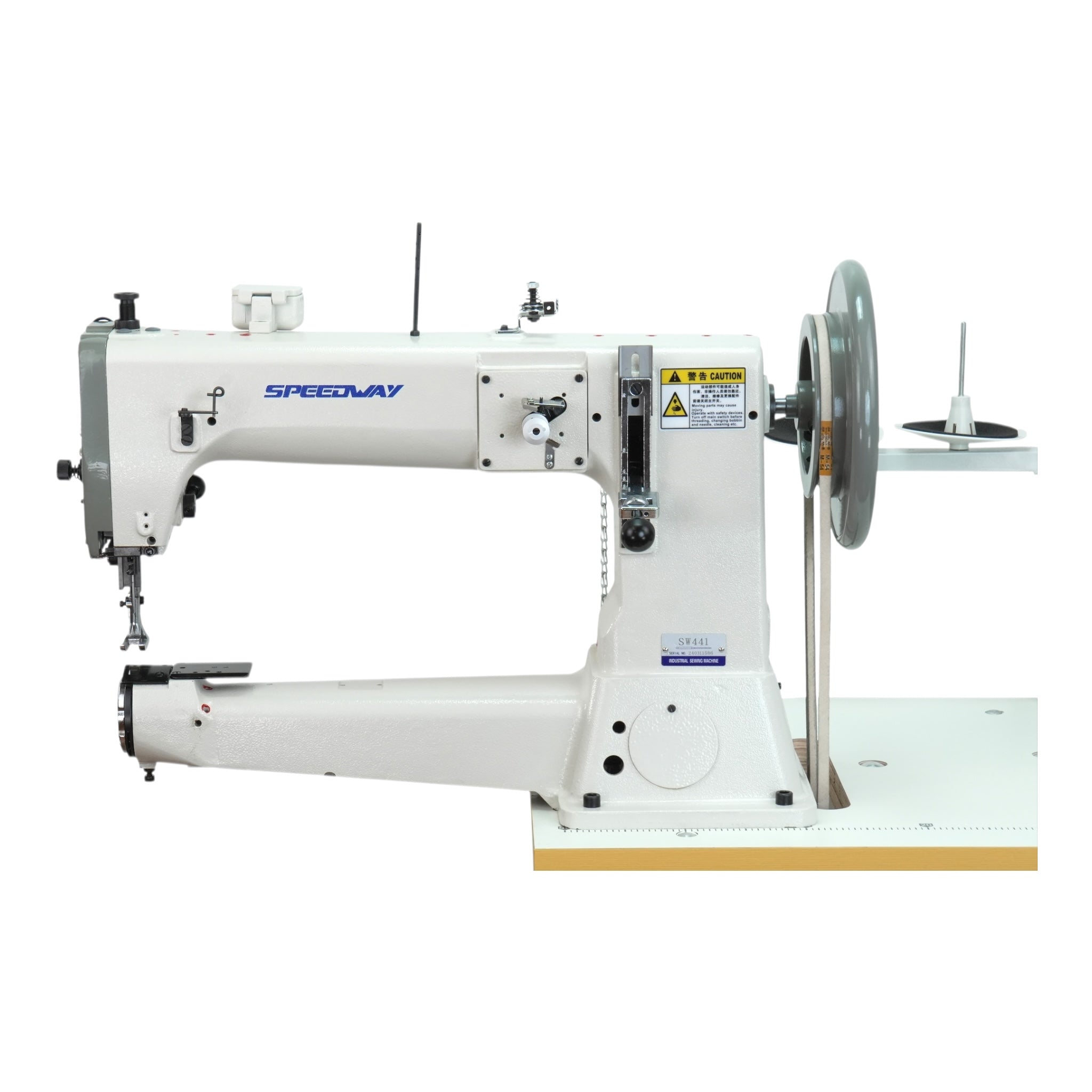 SPEEDWAY® SW-441 Single Needle Direct Drive Extra Heavy Duty Cylinder –  Supra Sewing Online, Llc, image size:2048x2048