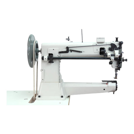 SPEEDWAY® SW-441 Single Needle Direct Drive Extra Heavy Duty Cylinder Bed Unison Feed Walking Foot Sewing Machine Assembled with Servo Motor, Table and Stand