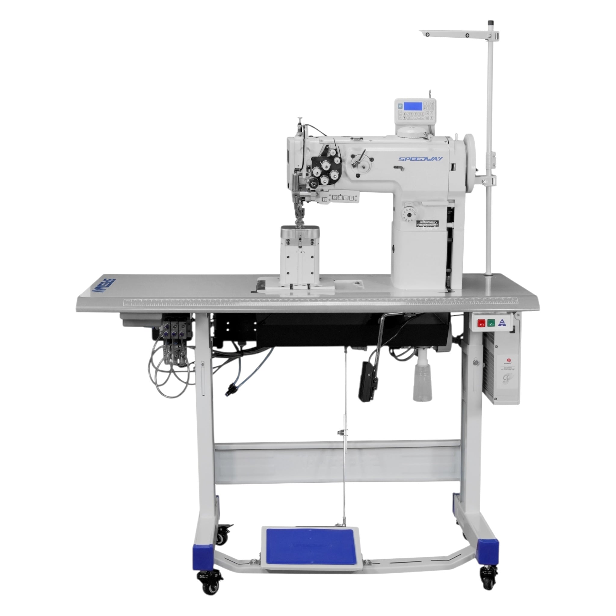 SPEEDWAY® SW1760L/VS Double Needle Post Bed Heavy Duty Unison Feed