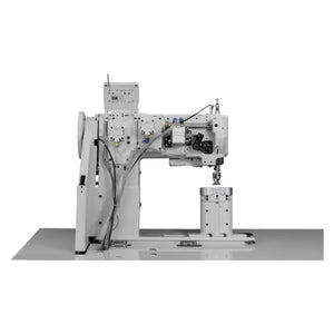 SPEEDWAY® SW1760L/VS Double Needle Post Bed Heavy Duty Unison Feed Walking Foot Sewing Machine Assembled with Table and Stand Included