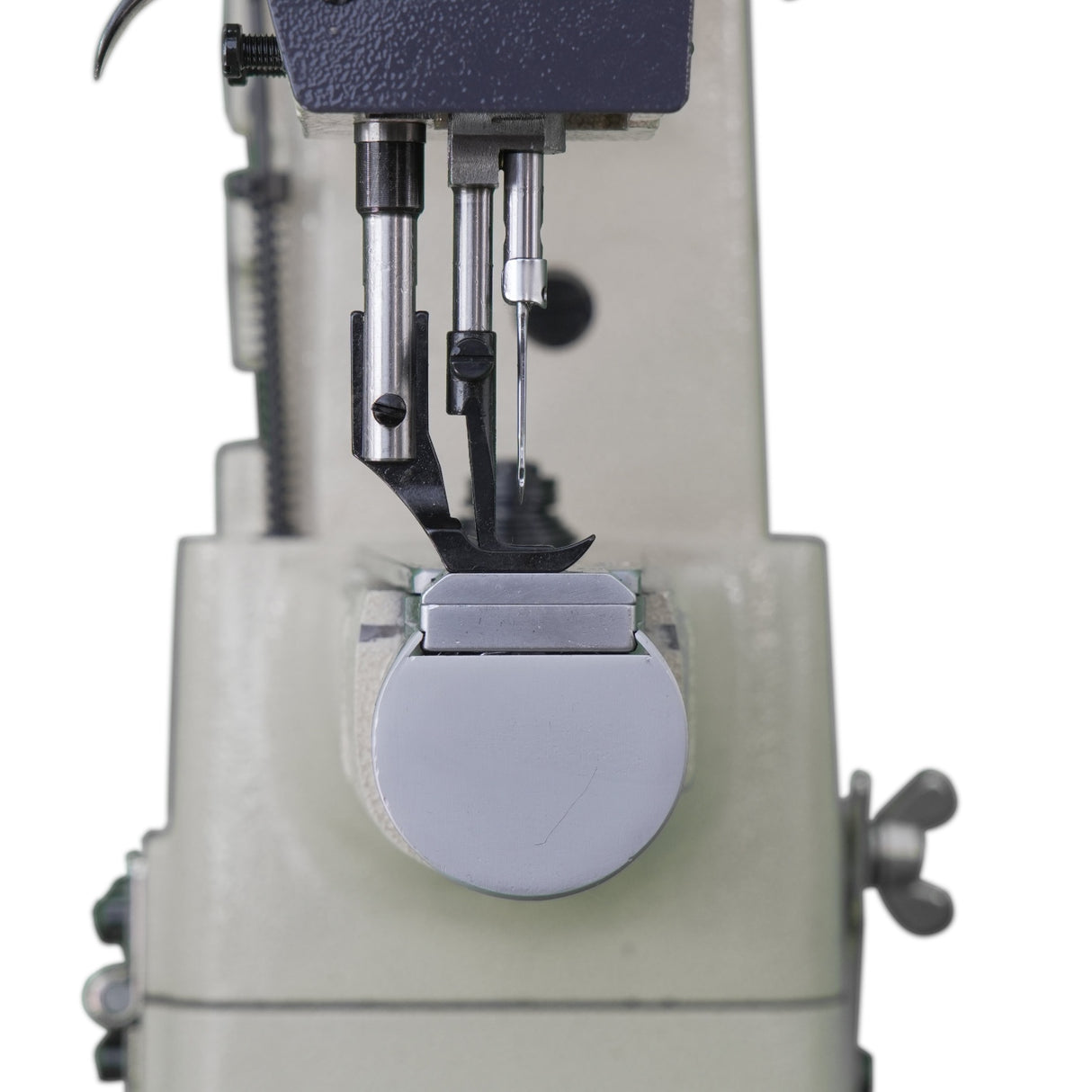 SPEEDWAY SW 246A Cylinder Bed Single Needle Unison Feed Lockstitch Industrial Sewing Machine with Double Capacity Hook - Complete Setup, Table, Stand Included