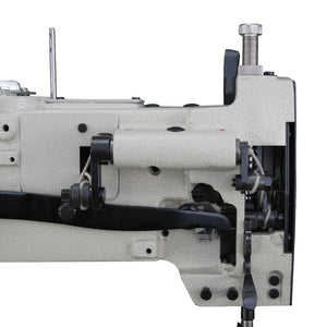 SPEEDWAY SW 246A Cylinder Bed Single Needle Unison Feed Lockstitch Industrial Sewing Machine with Double Capacity Hook - Complete Setup, Table, Stand Included