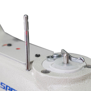 SPEEDWAY SW 246A Cylinder Bed Single Needle Unison Feed Lockstitch Industrial Sewing Machine with Double Capacity Hook - Complete Setup, Table, Stand Included