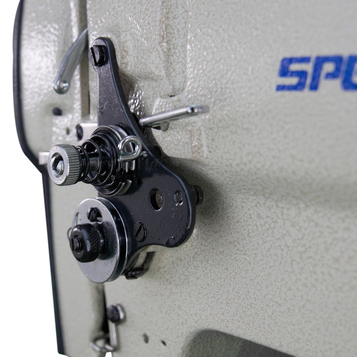 SPEEDWAY SW 246A Cylinder Bed Single Needle Unison Feed Lockstitch Industrial Sewing Machine with Double Capacity Hook - Complete Setup, Table, Stand Included