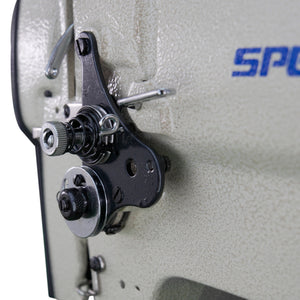 SPEEDWAY SW 246A Cylinder Bed Single Needle Unison Feed Lockstitch Industrial Sewing Machine with Double Capacity Hook - Complete Setup, Table, Stand Included