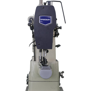 SPEEDWAY SW 246A Cylinder Bed Single Needle Unison Feed Lockstitch Industrial Sewing Machine with Double Capacity Hook - Complete Setup, Table, Stand Included