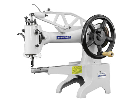 SPEEDWAY SW 2971 Single Needle Cylinder Bed Patcher Shoe Repair and Leather Mending Industrial Sewing Machine - Complete Setup, Table, Stand Included