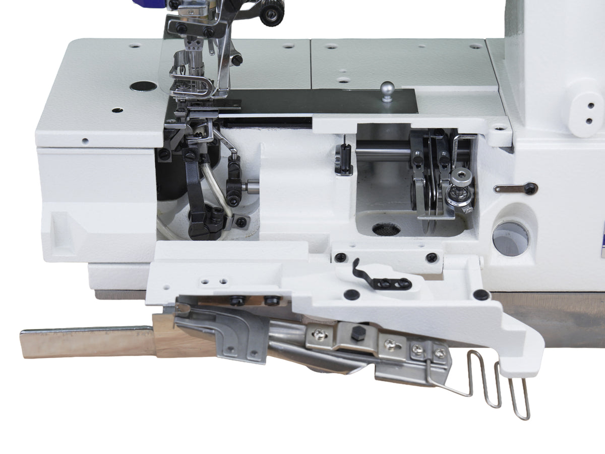 SPEEDWAY® SW 562/02BB – 3-Needle Flatbed Coverstitch for Binding – Complete Setup, Table & Stand Included