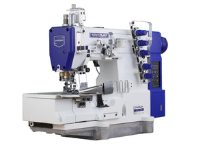 SPEEDWAY® SW 562/02BB – 3-Needle Flatbed Coverstitch for Binding – Complete Setup, Table & Stand Included