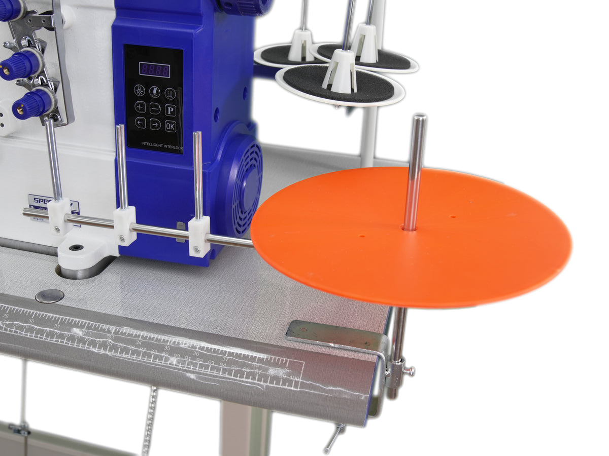 SPEEDWAY® SW 562/02BB – 3-Needle Flatbed Coverstitch for Binding – Complete Setup, Table & Stand Included
