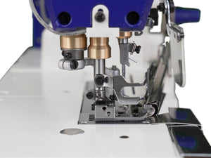 SPEEDWAY® SW 562/02BB – 3-Needle Flatbed Coverstitch for Binding – Complete Setup, Table & Stand Included