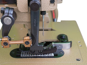 SPEEDWAY® SW 81200AC-AF – Single Needle 3-Thread Walking Foot Carpet Overedging Serging Machine with 12mm Seam Width & Inner Turn for Rubber-Backed Rugs & Car Mats – Complete Setup, Table & Stand Included