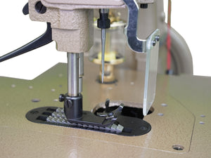 SPEEDWAY® SW 81200AC – Single Needle 3-Thread Heavy Duty Carpet Overedging Serging Machine with 12mm Seam Width & Inner Turn Capability for Rugs, Car Mats & Area Carpets – Complete Setup, Table & Stand Included