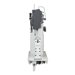 SPEEDWAY SW 82440 Post Bed Single Needle Walking Foot Heavy Duty Unison Feed Walking Foot Sewing Machine Assembled with Servo Motor, Table and Stand Included