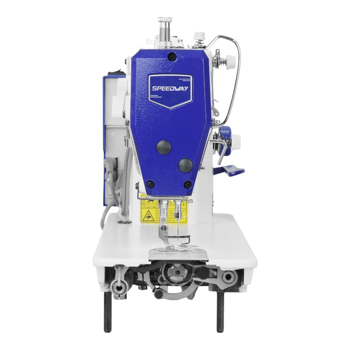 SPEEDWAY® SW 8700 C Single Needle Lockstitch with Thread Trimmer Industrial Sewing Machine with Servo Motor, Table and Stand Included With Wheels