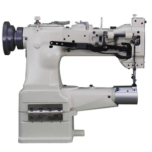 SPEEDWAY SW 8B-2A Cylinder Bed Single Needle Compound Walking Foot Industrial Sewing Machine with Japanese Hook and Automatic Lubrication - Complete Setup, Table, Stand Included