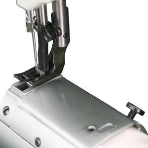 SPEEDWAY SW 8B-2A Cylinder Bed Single Needle Compound Walking Foot Industrial Sewing Machine with Japanese Hook and Automatic Lubrication - Complete Setup, Table, Stand Included
