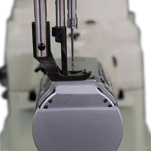 SPEEDWAY SW 8B-2A Cylinder Bed Single Needle Compound Walking Foot Industrial Sewing Machine with Japanese Hook and Automatic Lubrication - Complete Setup, Table, Stand Included