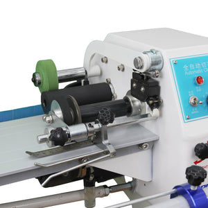 SPEEDWAY SW 933 Automatic Bias Strip Cutting Machine for Cylindrical Knit, Cotton & Polyethylene Fabrics - Complete Setup with Mobile Stand & Foot Pedal