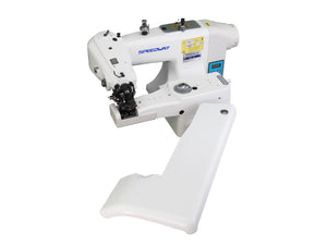 SPEEDWAY® SW-101D – Bastilladora industrial de puntada invisible con motor de transmisión directa de 550W – Equipo completo, mesa y base incluidas