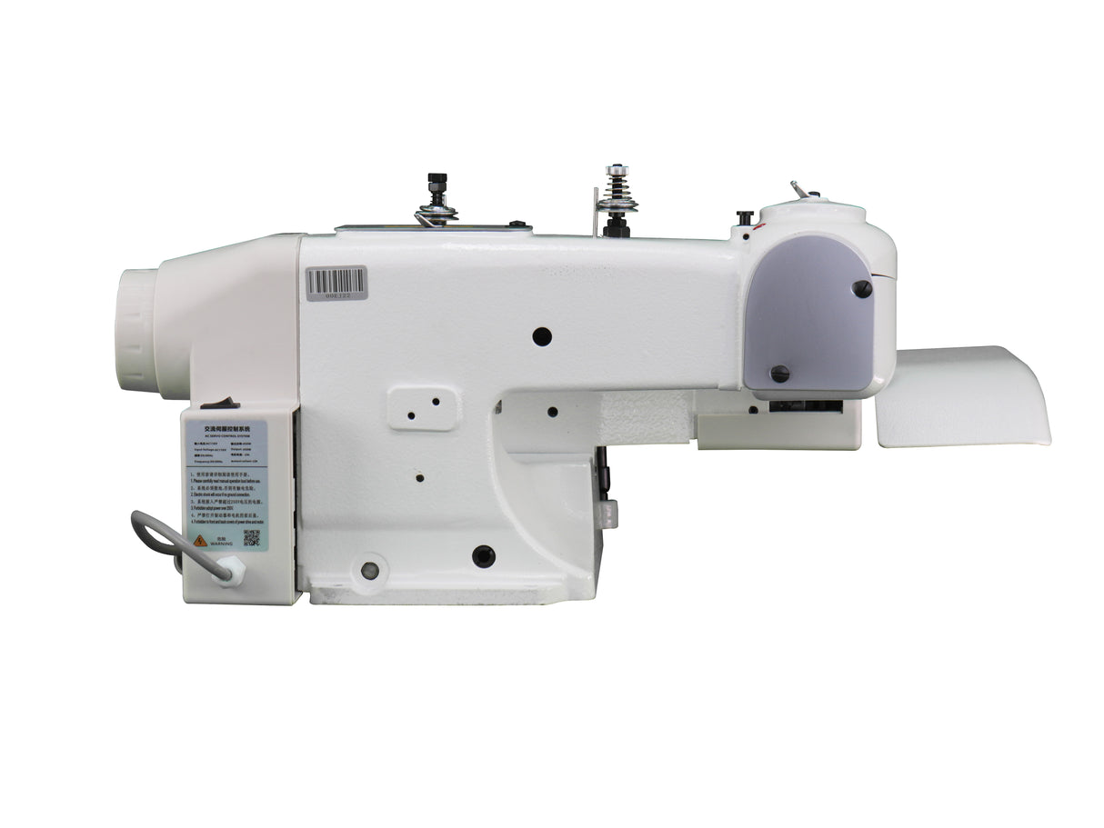 SPEEDWAY® SW-101D – Bastilladora industrial de puntada invisible con motor de transmisión directa de 550W – Equipo completo, mesa y base incluidas