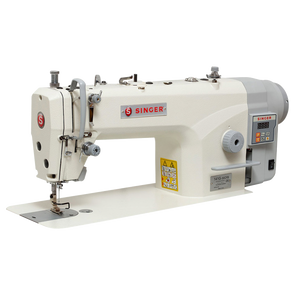 SINGER 141G-20 Single Needle Direct Drive Lockstitch Industrial Sewing Machine Assembled with Table and Stand Included