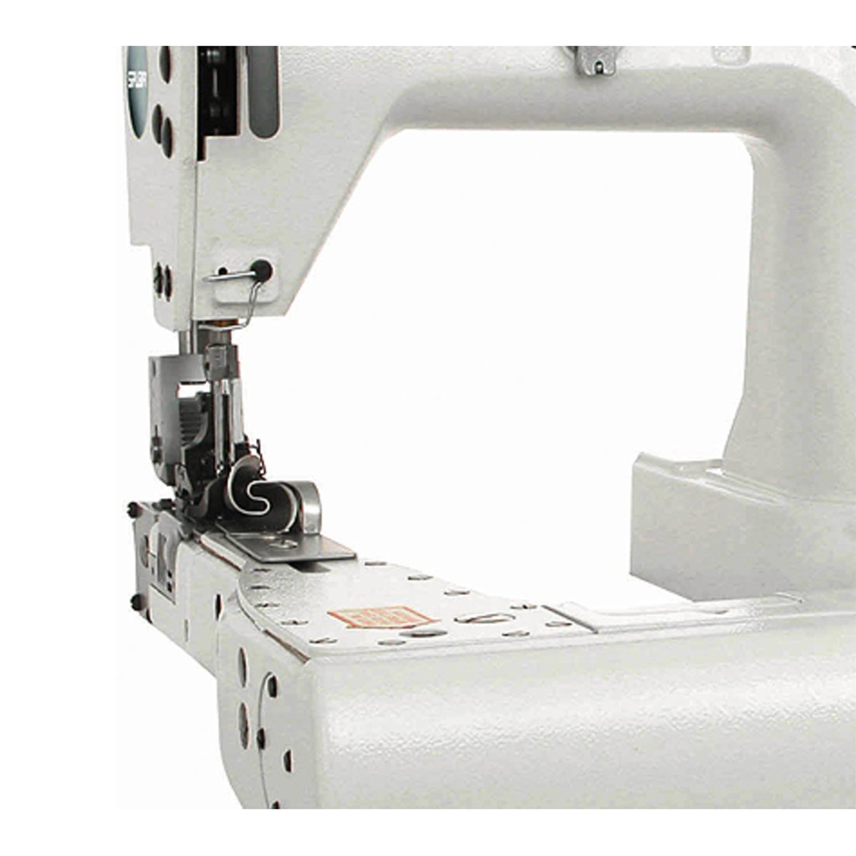 SIRUBA FA007-264 Máquina de Coser Industrial de 2 Agujas con Alimentación del Brazo Cadeneta Para Camisas Montada con Servomotor, Mesa y Soporte Incluidos