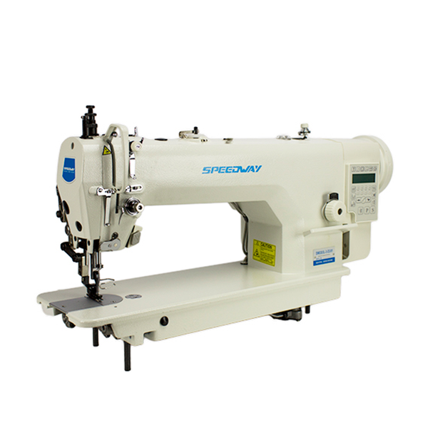 SPEEDWAY SW-0303L-3-D3D/01 Single Needle Heavy Duty Walking Foot Sewing Machine With Thread Trimmer Assembled with Table and 