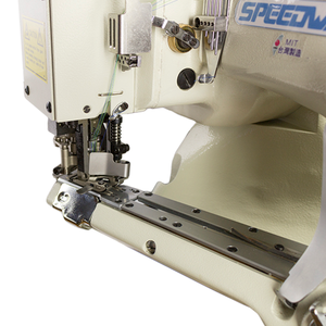 SPEEDWAY SW36200-2 4 Needle Feed of the Arm 6 Thread Flatseamer Assembled with Servo Motor, Table and Stand Included