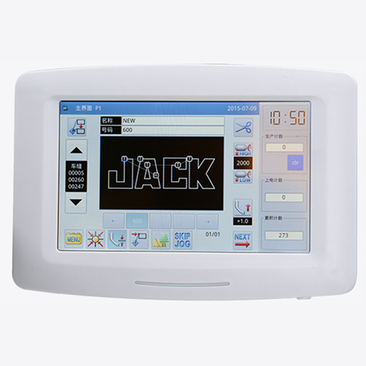JACK JK-T3020-DII Máquina de coser industrial de alta velocidad con sensor CTP ensamblada con mesa y soporte incluidos