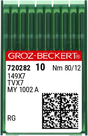 Groz-Beckert TV X 7 Industrial Sewing Machine Needle — Pack of 10