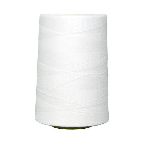 Speedway 100% Spun Polyester Sewing Thread Tex 60 (20/2) — 3,000 m Cone (3,281 yds) — White Polyester 3000M 2