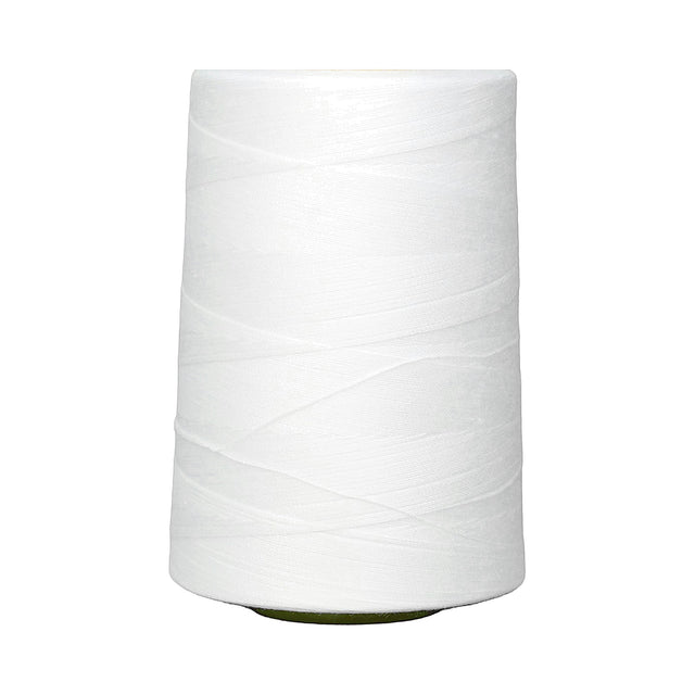 Speedway 100% Spun Polyester Sewing Thread Tex 60 (20/2) — 3,000 m Cone (3,281 yds) — White Polyester 3000M 2