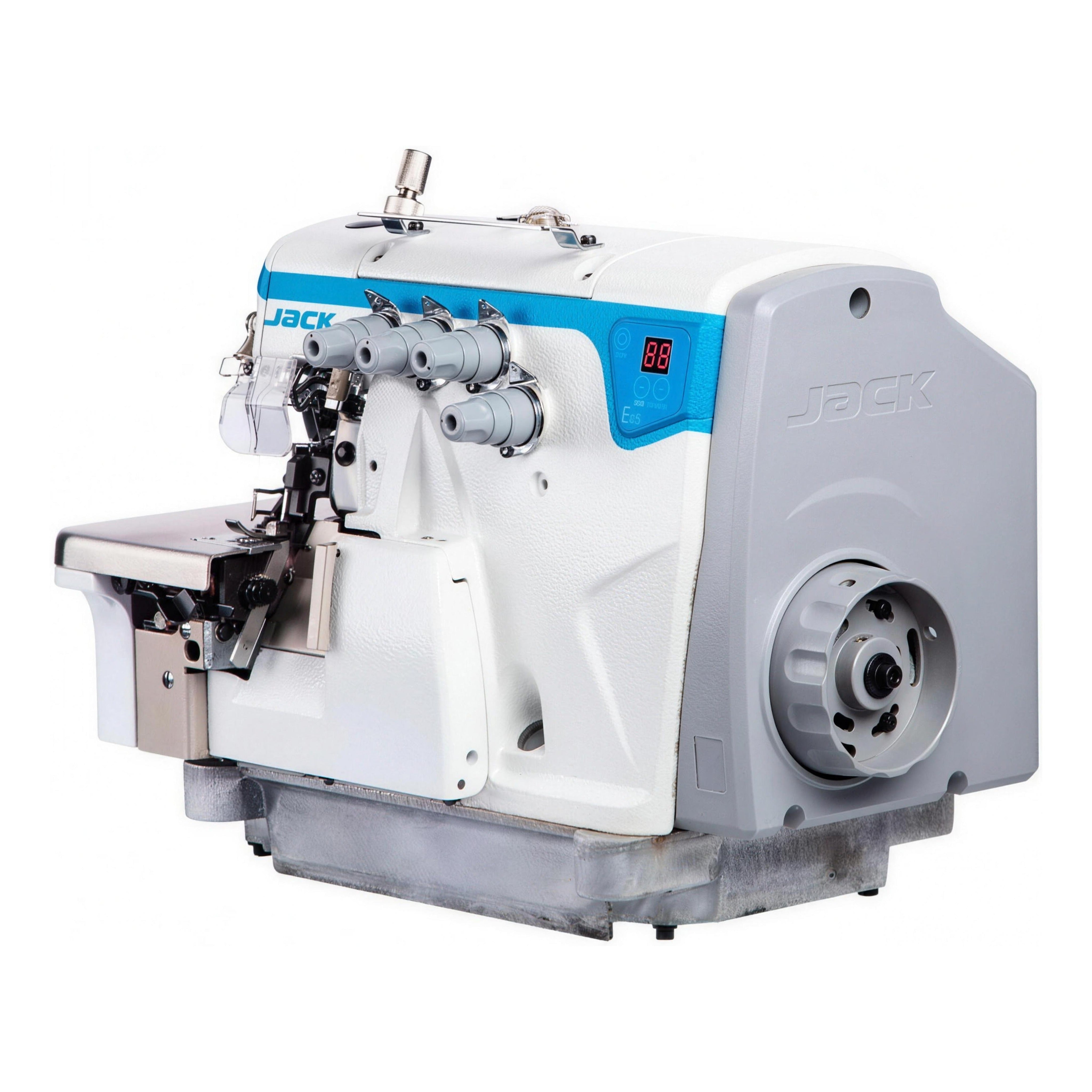 JACK E4S-3-32R2/223 3 Thread Rolled Hem Overlock Industrial Sewing
