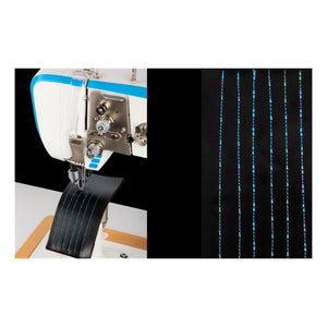 JACK® S7-91T – Single Needle Post-Bed Triple Feed Lockstitch – Complete Setup, Table & Stand Included