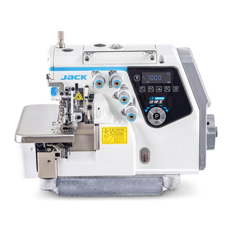 JACK® C7-6-03/333 Urus – 6-Thread AI Overlock Machine – Complete Setup, Table & Stand Included