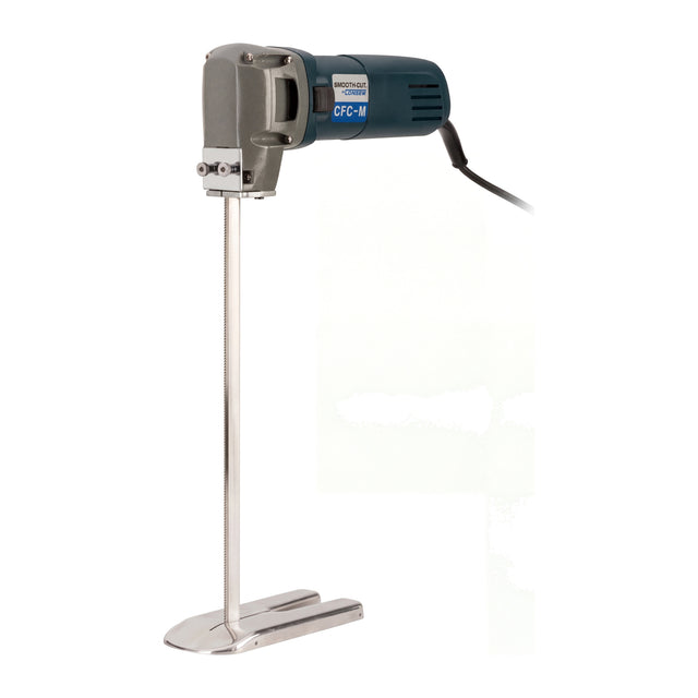 CONSEW CFC Foam Cutting System with Dual Movable Smooth-Cut® Blades for Upholstery, Foam, Rubber & Insulation Production - Complete with Motor, Roller Base & Column (Available in 8" and 12")