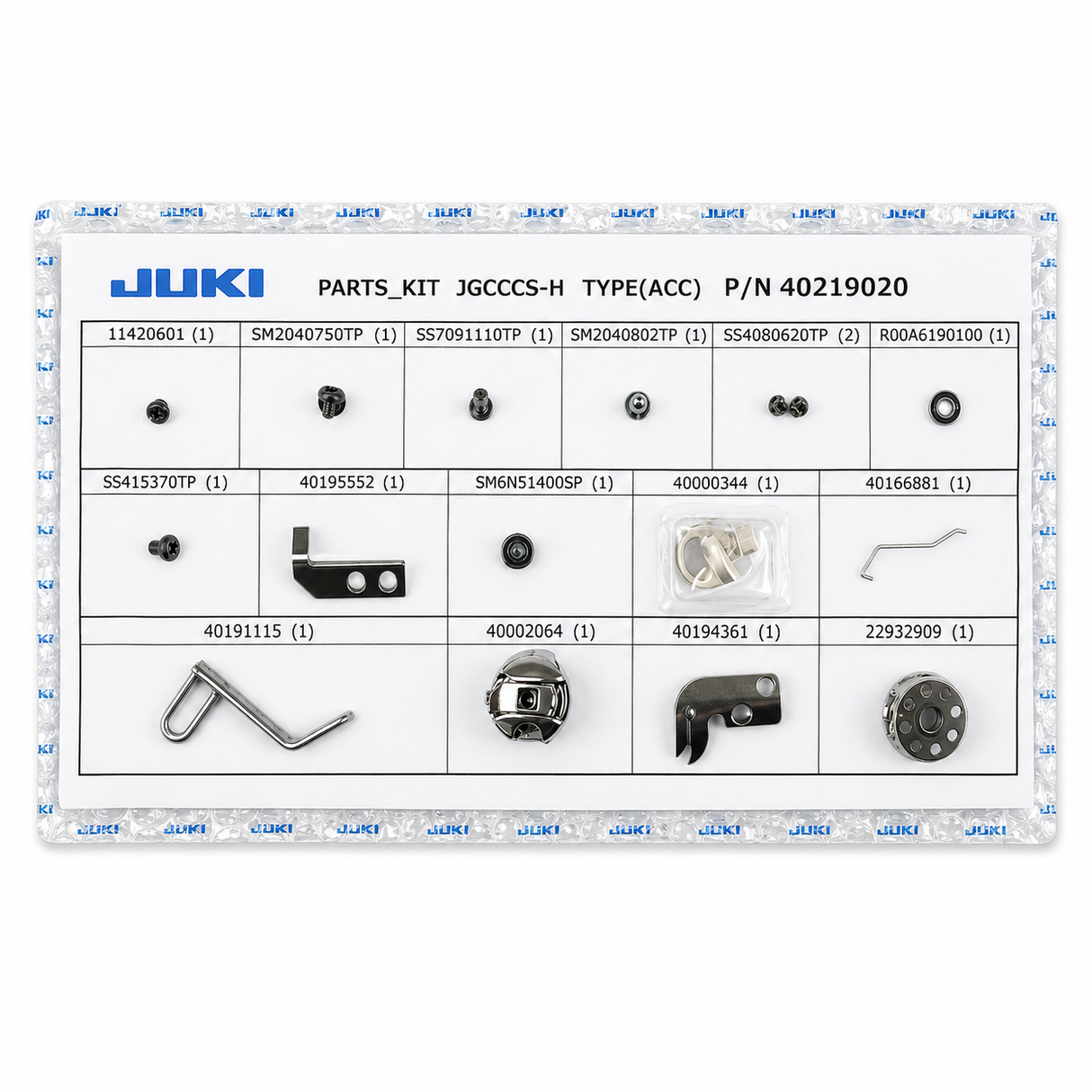 Juki 40219028 Spare Parts Kit — fits DDL-9000C-S