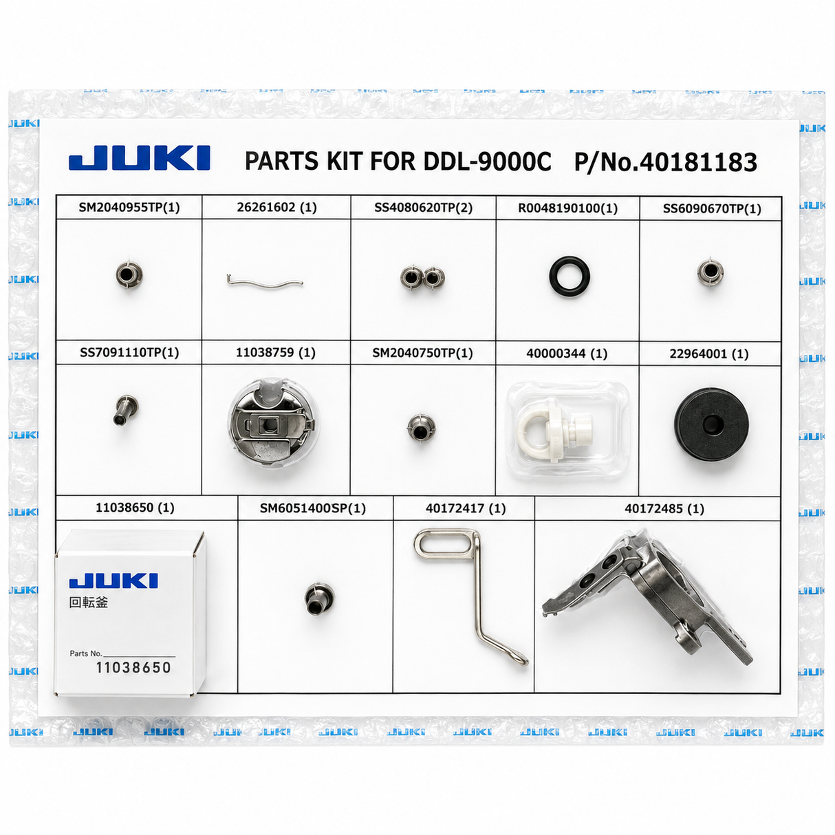 Juki 40181183 Spare Parts Kit with Rotary Hook — fits DDL-9000C