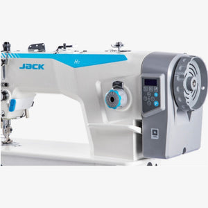 JACK® H2-Z-CZ – Single Needle Top & Bottom Feed Walking Foot Machine – Complete Setup, Table & Stand Included
