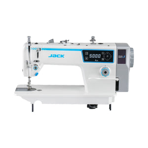JACK A2C-C High-Speed Single Needle Lockstitch Machine with Automatic Thread Trimmer Assembled with Table and Stand Included