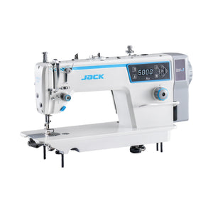 JACK A2C-C High-Speed Single Needle Lockstitch Machine with Automatic Thread Trimmer Assembled with Table and Stand Included