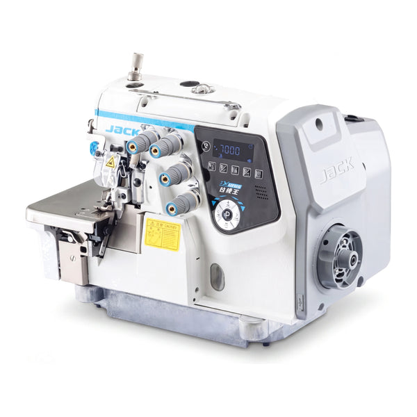 JACK® C7-4-M03/333 – 4-Thread AI Overlock Machine – Complete Setup, Table & Stand Included