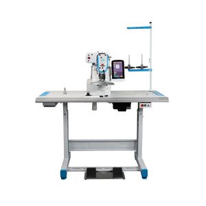 JACK® JK-T1906GS-D – Computer-Controlled High-Speed Shape-Tacking Sewing Machine – Complete Setup, Table & Stand Included