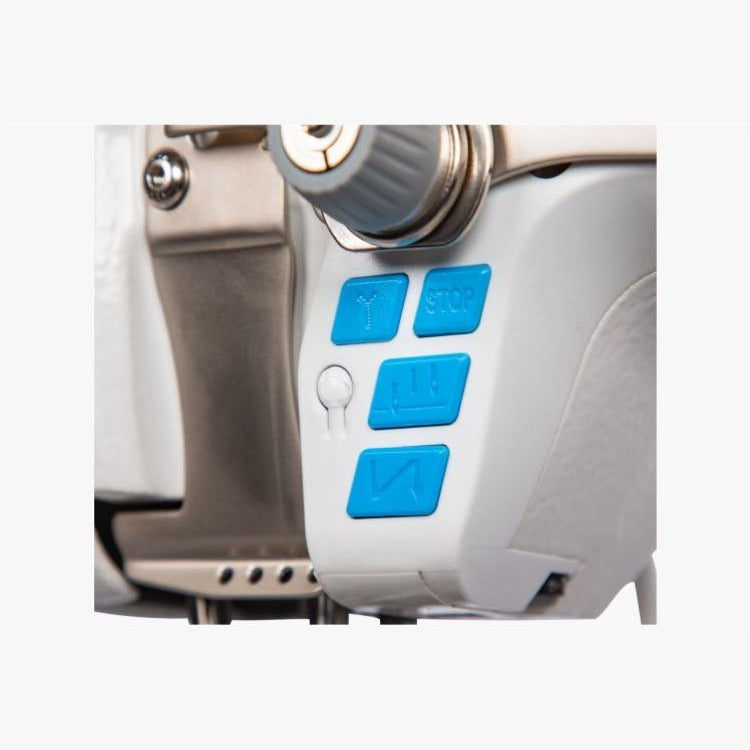 JACK® S7-91T – Single Needle Post-Bed Triple Feed Lockstitch – Complete Setup, Table & Stand Included