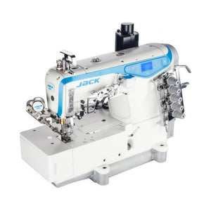JACK® W4S UT 01GB – 3-Needle Flatbed Coverstitch with Thread Trimmer – Complete Setup, Table & Stand Included
