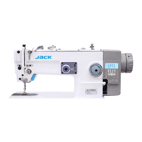 JACK® JK-1530D-CQ – Direct Drive Automatic Zig-Zag Sewing Machine – Complete Setup, Table & Stand Included